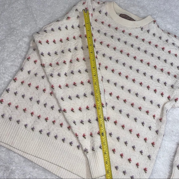 Vintage Flower Sweater American Eagle Outfitter L - Picture 4 of 6